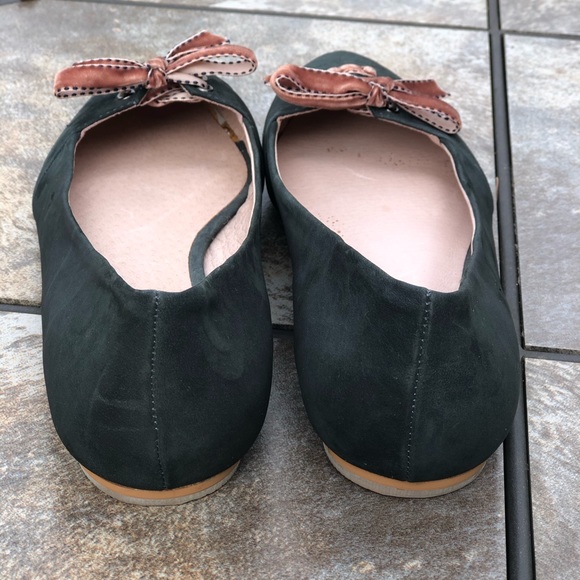 Pilcro & The Letterpress Green Suede Flats - Picture 6 of 9